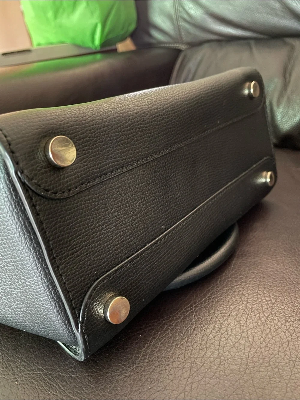 Kate Spade Sydney Black Leather Satchel with Removable Strap